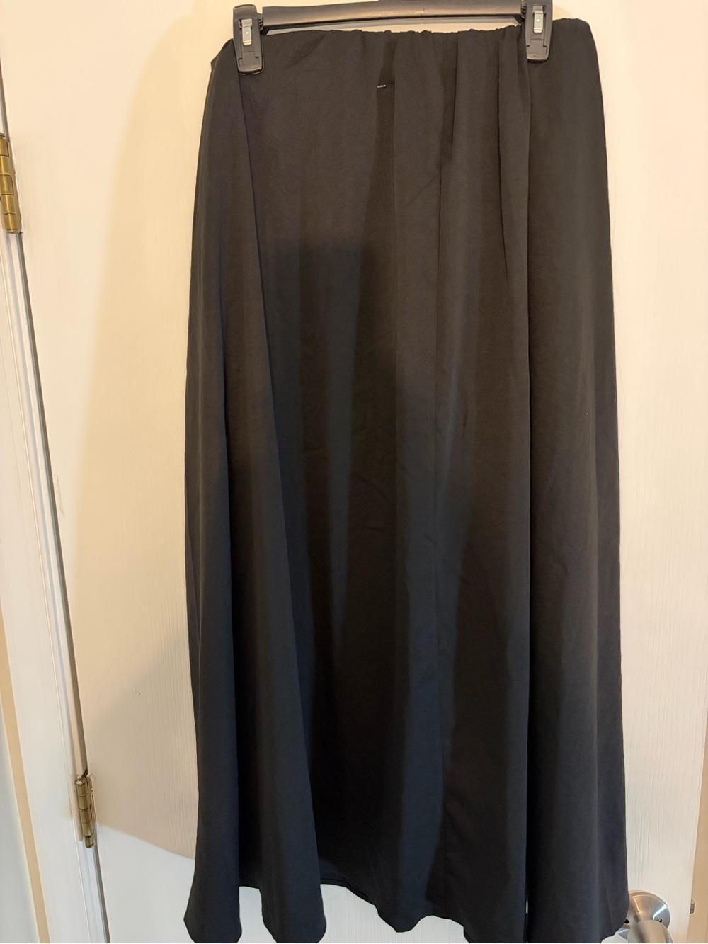 Camila Coelho Black Maxi Skirt - Flowing Full-Length Style